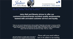 Desktop Screenshot of jainonailandbeauty.co.uk